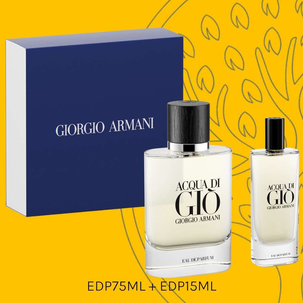 Acqua di Gio Pour Homme Eau de Parfum 75ML + 15ML Perfume Gift Set [ Original Perfume Men ]