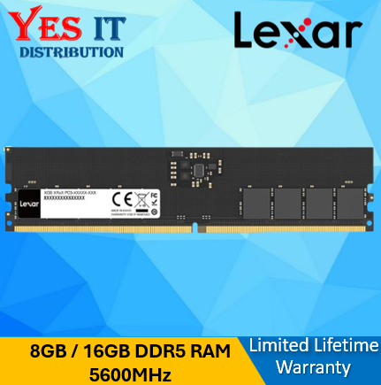 Lexar DDR4 3200MHz / DDR5 5600MHz UDIMM Desktop PC Memory RAM (8GB / 16GB)