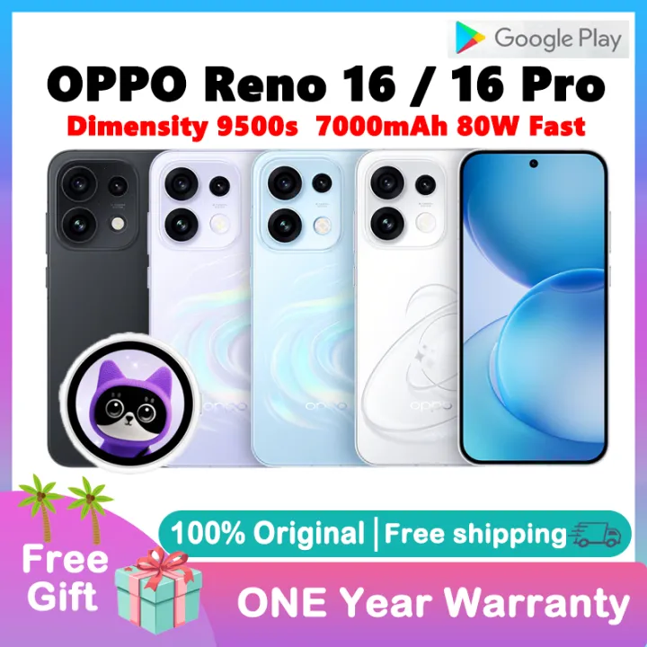 OPPO Reno 16 Pro/OPPO Reno 16 Smartphone | Dimensity 9500s | 6.78 inches 120Hz AMOLED Screan Smartphone | 7500 mAh Battery 80W Fast Charging OPPO Phone | Lazada Malaysia