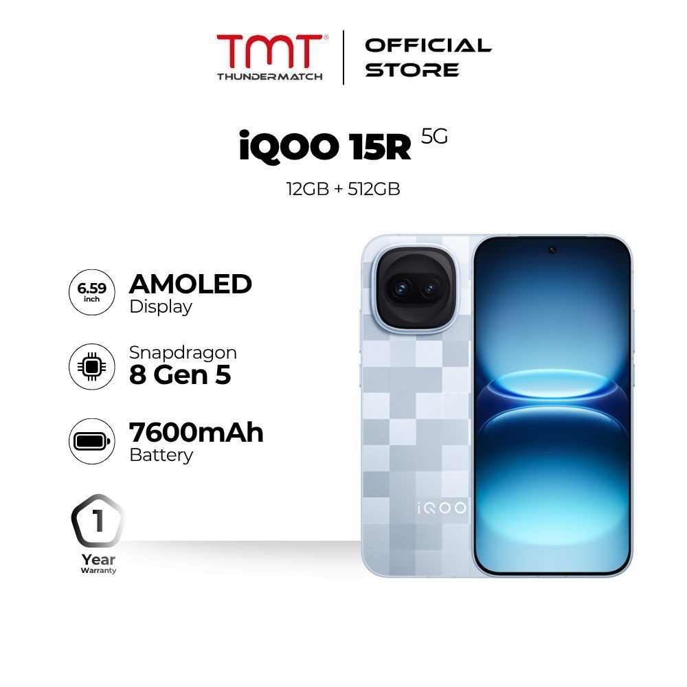 iQOO 15R 5G Smartphone (12GB RAM + 512GB ROM)
