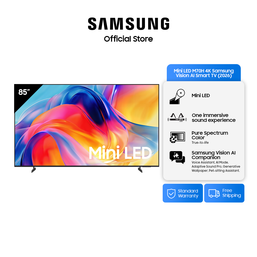 Samsung Mini LED M70H 4K Samsung Vision AI Smart TV (2026)