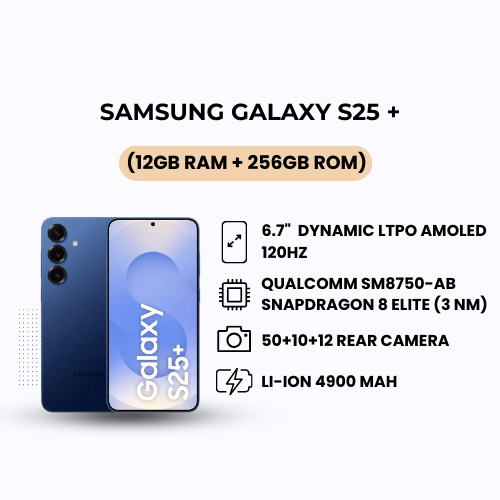 SAMSUNG GALAXY S25 + | 12GB RAM + 256GB ROM