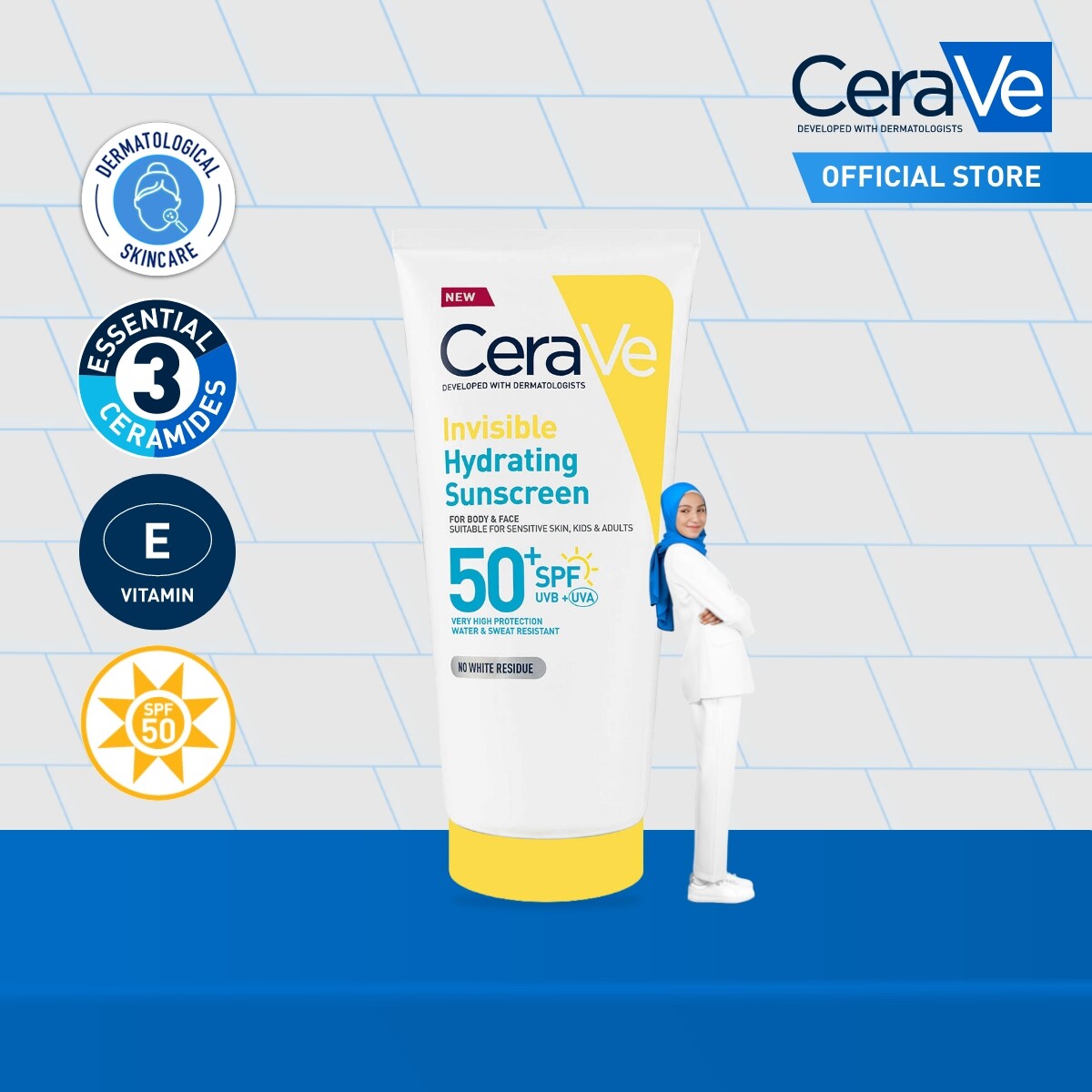 CeraVe Invisible Hydrating Sunscreen SPF 50+ 177 ml