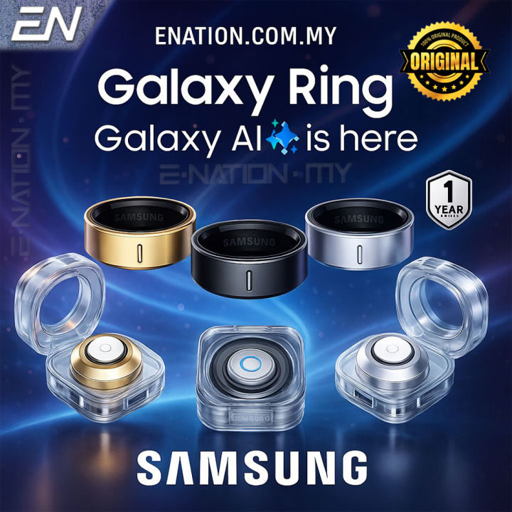 [𝐎𝐫𝐢𝐠𝐢𝐧𝐚𝐥] Samsung Galaxy Ring | Heart Rate Blood Oxygen Monitoring Rings | AI Smart Ring | Lazada Malaysia