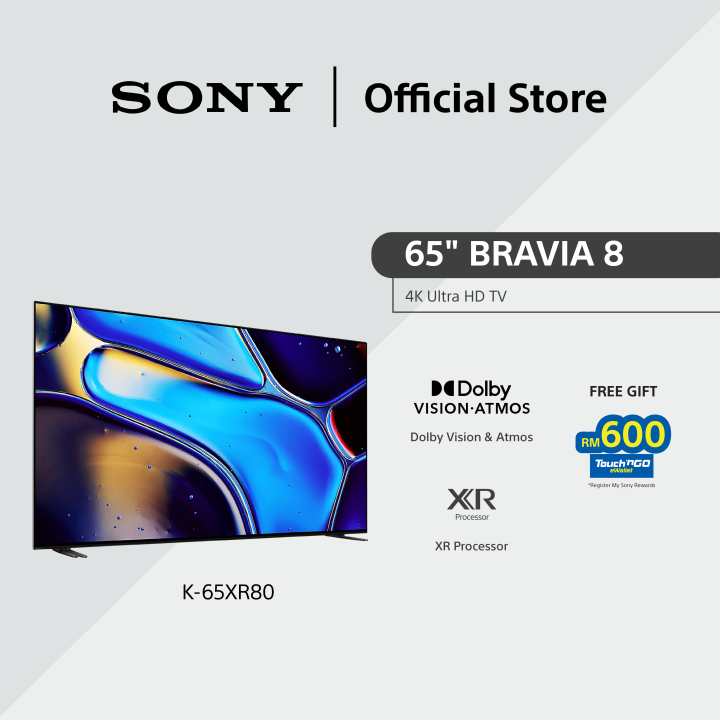 Sony 65" BRAVIA 8 | XR Processor | OLED | 4K Ultra HD | 120Hz | Smart TV (Google TV) | 65XR80 | Lazada Malaysia