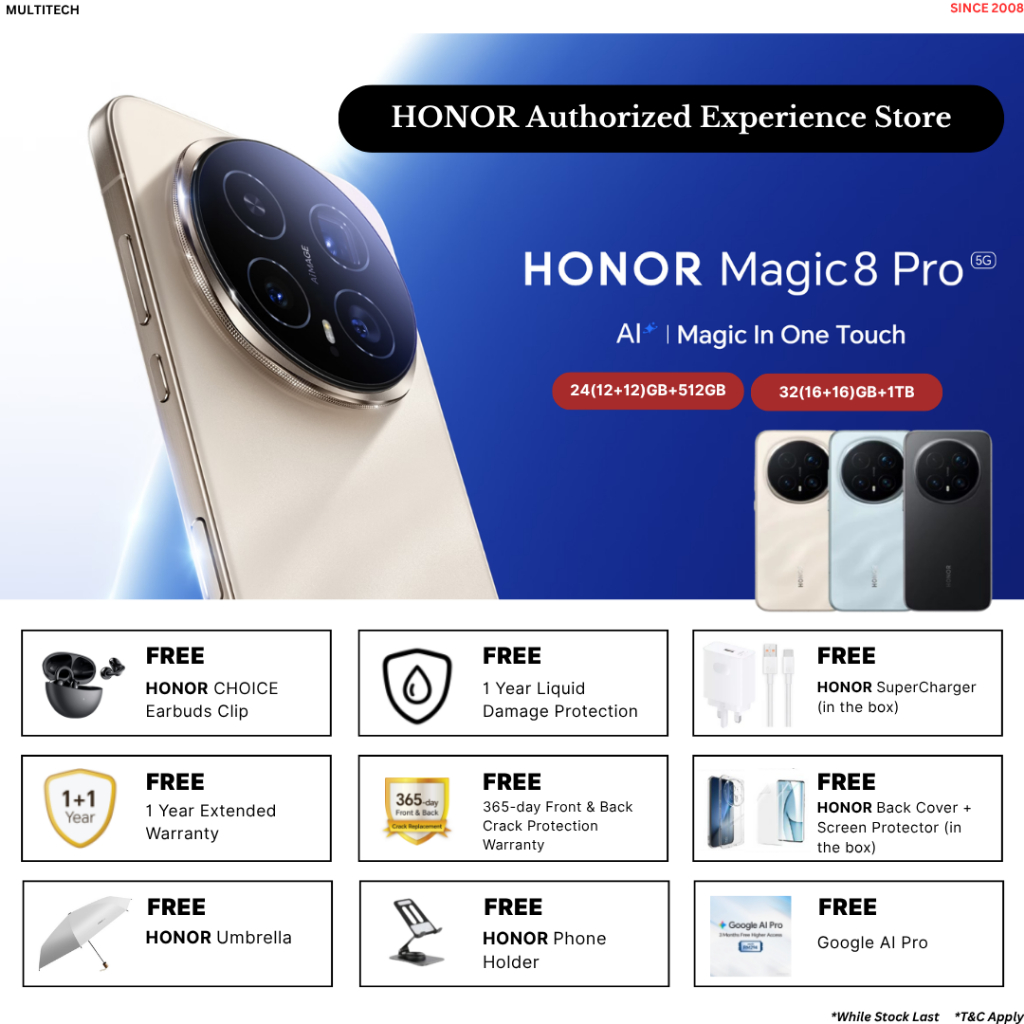 [READY STOCK] HONOR MAGIC 8 PRO 5G | HONOR MALAYSIA ORIGINAL