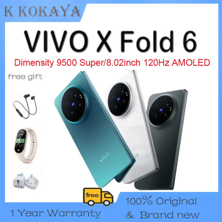 2026 VIVO X Fold6 Smartphone/Dimensity 9500 Super/8.02inch 120Hz AMOLED Foldable Screen/7000mAh 80W SuperVOOC/Zeiss's 200MP Main Camera/VIVO Foldable Phone | Lazada Malaysia