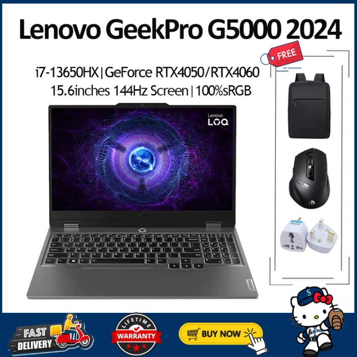 Lenovo GeekPro G5000 2024 Lenovo Gaming laptop i7-13650HX/RTX4050/RTX4060 15.6 inche 144HZ/100%sRGB Lenovo Laptop | Lazada Malaysia
