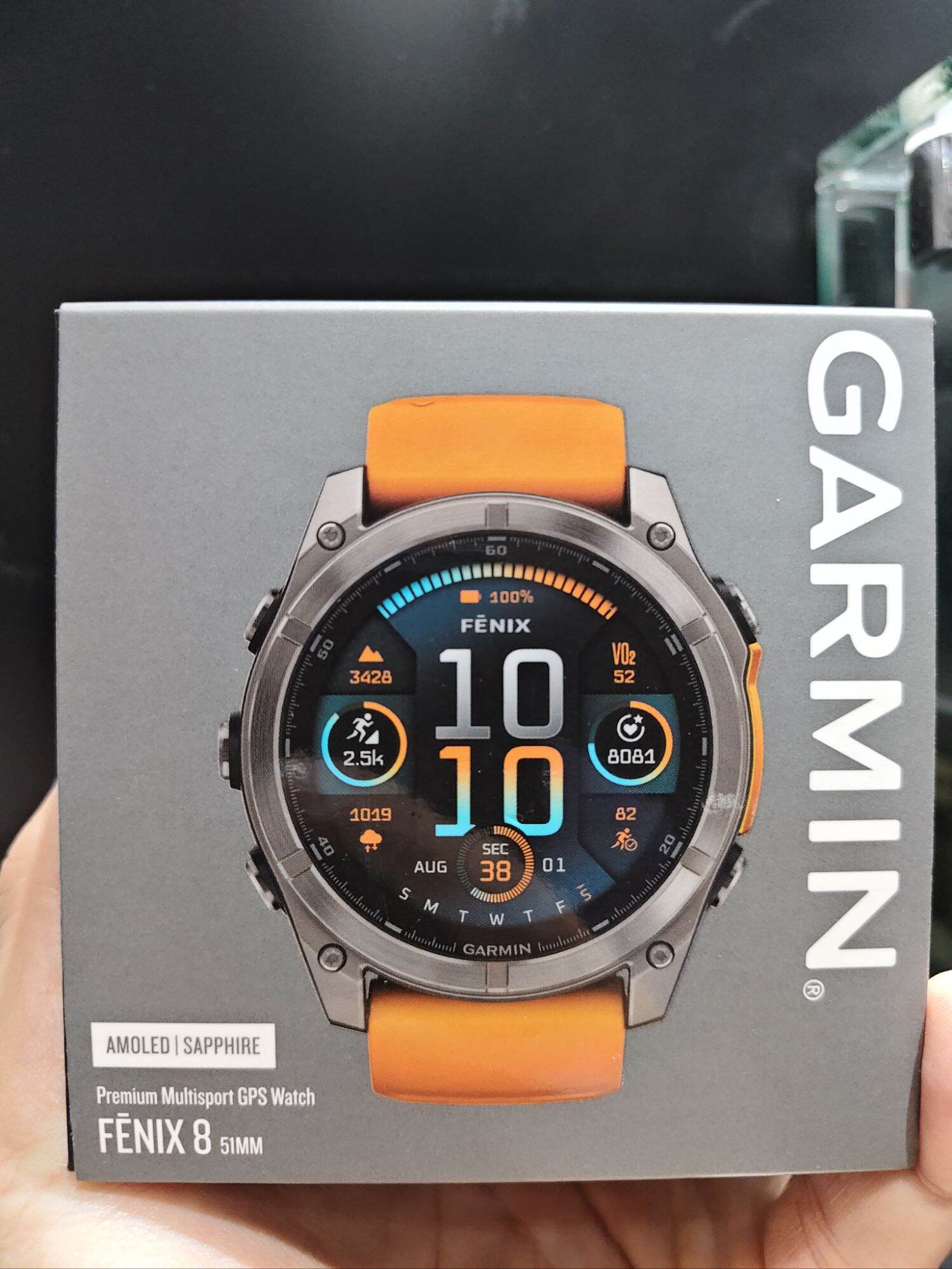 Garmin Fenix 8 (51mm) - Sapphire Glass with AMOLED & SOLAR SERIES Premium Multisport GPS smartwatch