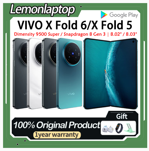 VIVO X Fold 6 Dimensity 9500 Super 8.02" Foldable LTPO AMOLED 7000mAh 80W VIVO X Fold 5 Snapdragon 8 Gen 3 VIVO X Fold6 | Shopee Malaysia