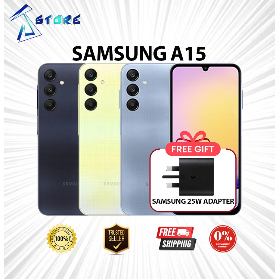 Samsung A15 256gb/8gb Smartphones - Original Malaysia Set