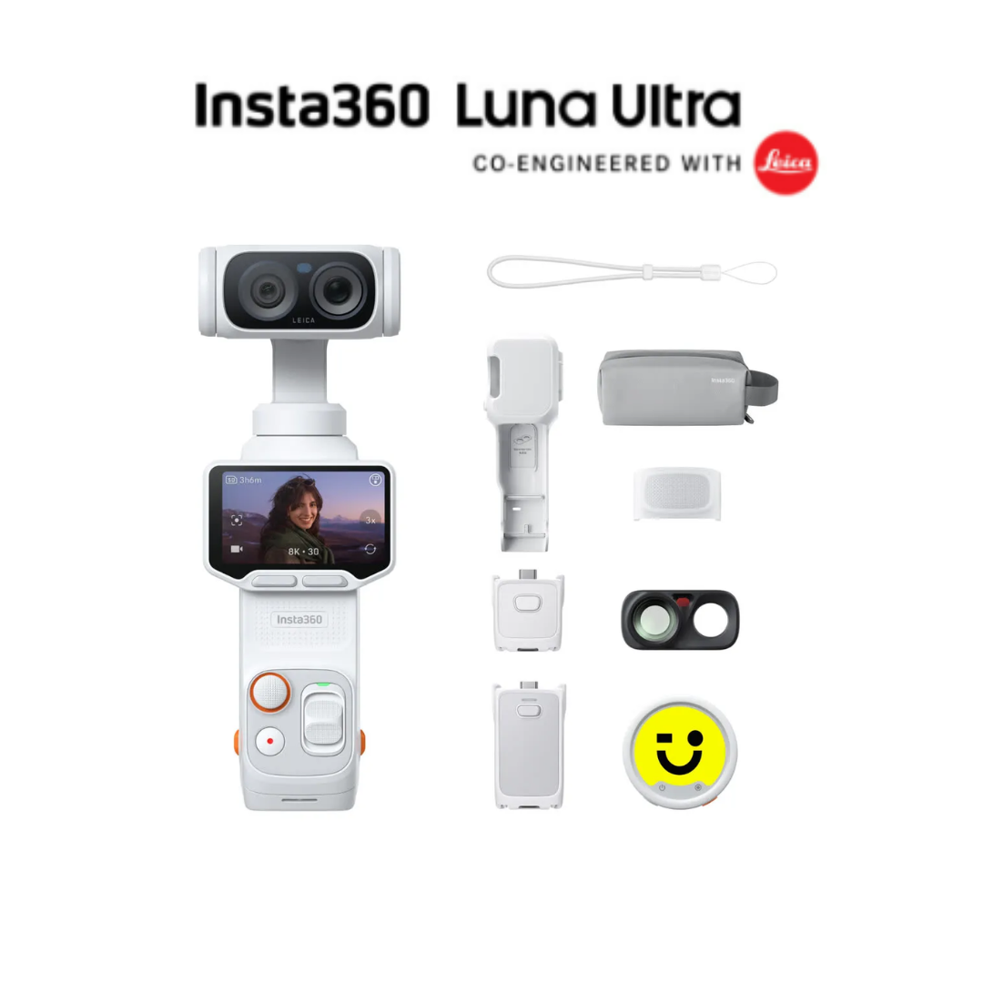 Insta360 Luna Ultra - Dual-lens 8K gimbal camera Co-Engineered With LEICA