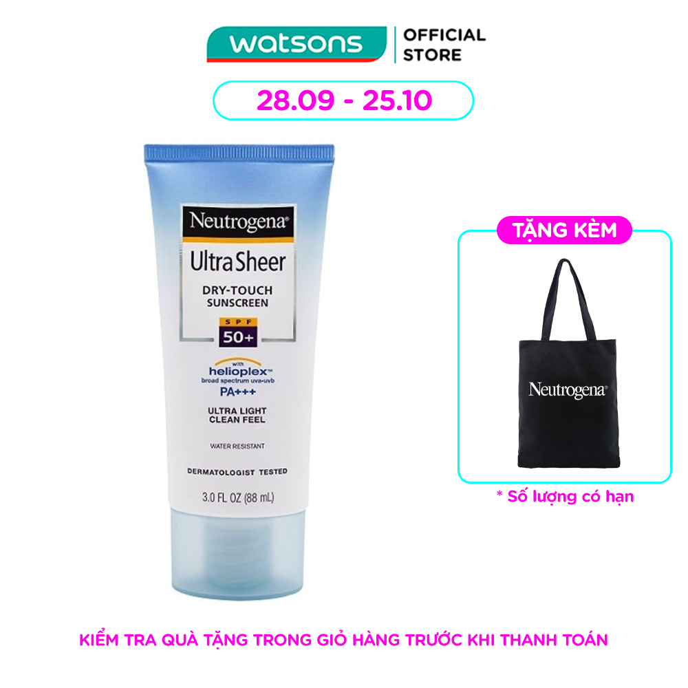 Neutrogena Ultra Sheer Dry Touch Sunscreen Dry Touch SPF 50 PA++ + 88ml