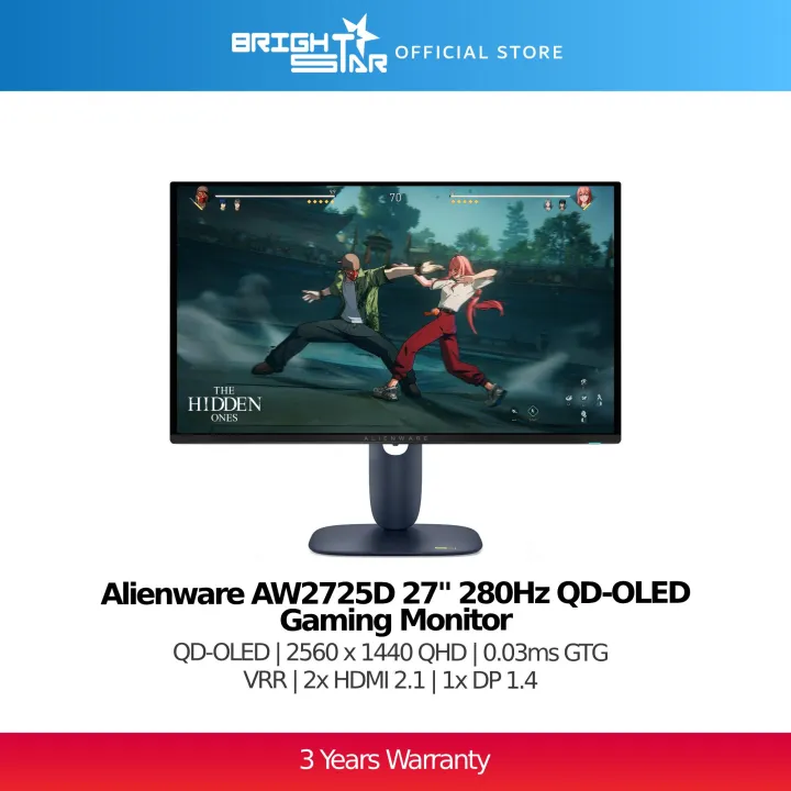 Alienware AW2725D 27" 280Hz QD-OLED Gaming Monitor | Lazada Malaysia