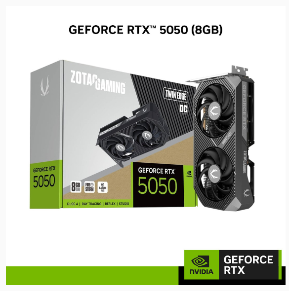 NVIDIA® Graphic Card ZOTAC GAMING GeForce RTX 5050 Twin Edge OC 8GB GDDR6 | Shopee Malaysia