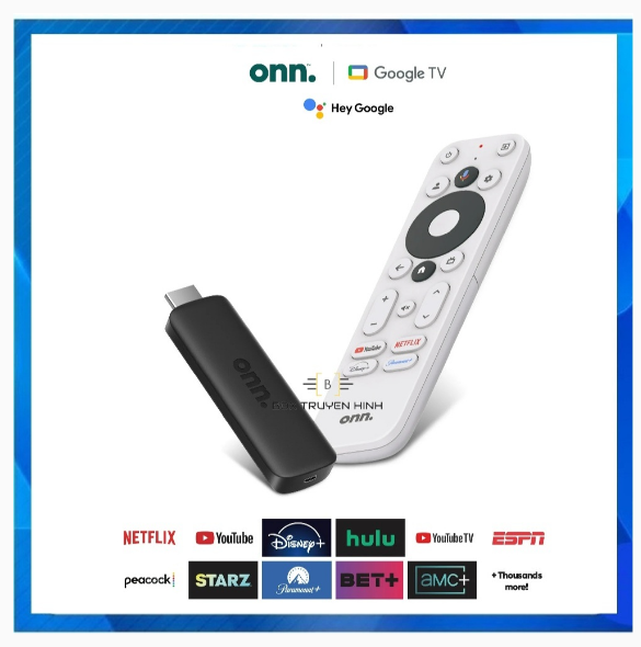 ONN Full HD NEW 1080p Google TV remote Vietnamese voice | Shopee Malaysia
