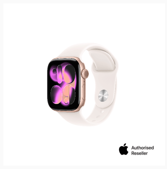 Apple Watch Series 11 (GPS + Cellular) 42mm/46mm Aluminium Case with Black Sport Band | Shopee Malaysia