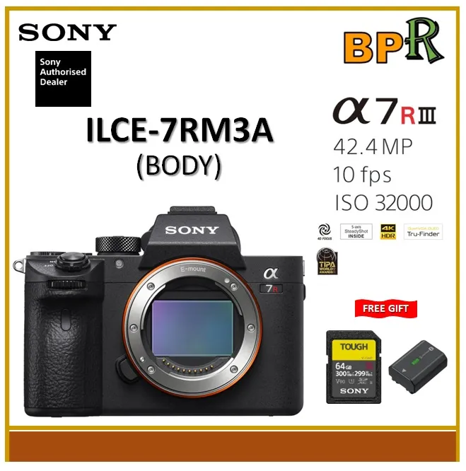 Sony Alpha A7R III ILCE-7RM3 Mirrorless Digital Camera (Body) / 35MM Lens (ILCE-7RM3A) - Sony Malaysia Warranty | Lazada Malaysia