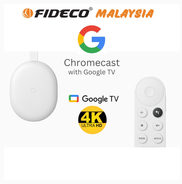 Google Chromecast 4K With Google TV HDR Streaming Device Chrome Cast Google Assistant With Us Power Plug | Shopee Malaysia