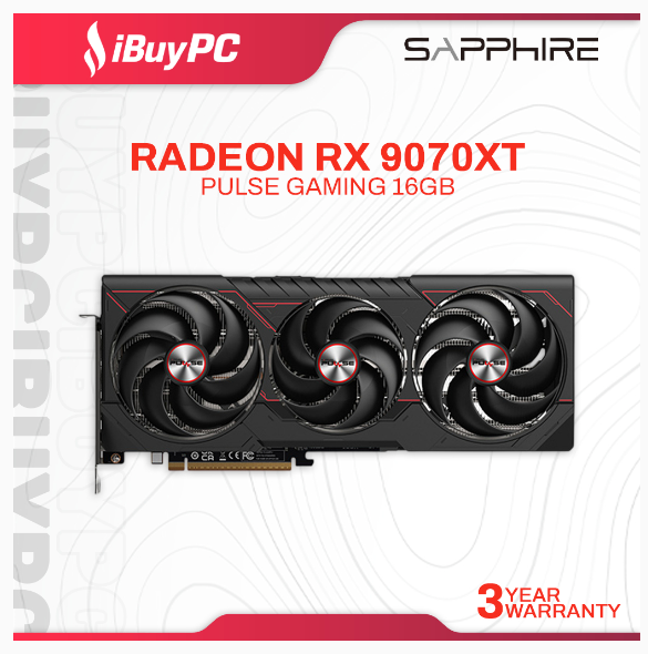 SAPPHIRE Pulse Radeon RX 9070 XT OC 16GB GDDR6 Graphics Card | Shopee Malaysia