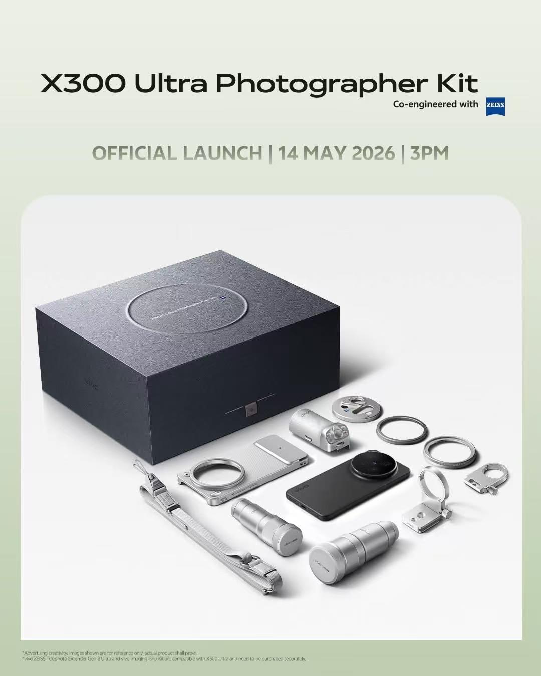 【New Arrival | Launch 14 May】vivo X300 Ultra Photographer Kit (X300 Ultra 16GB+1TB vivo ZEISS Telephoto Extender Gen 2 Ultra & Gen 2 with Grip Kit)