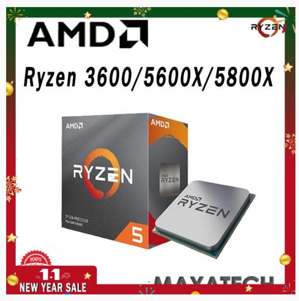 AMD Ryzen 5 3600/ 5600x /5600G | AMD Ryzen 7 3700X /5800x /5700G | AMD Ryzen 9 5950X Original AMD professor | Shopee Malaysia