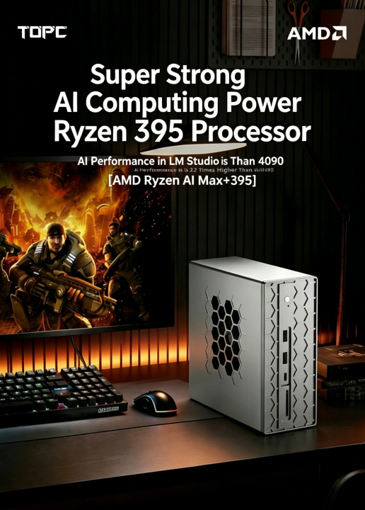SZBOX topc Mini PC AMD Ryzen AI Max+ 395 Radeon 8060S Graphics LPDDR5X NVME PCIe 4.0 gaming PC with one-year warranty | Lazada Malaysia