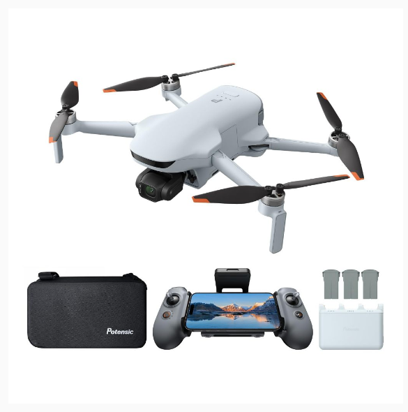 Potensic ATOM 3 Drones with Camera for Adults 4K 60fps, 8K Photo, 16KM Transmission, 1/1.3’’ CMOS, AI Track 2.0, Med-Tele Mode, QuickShots, Under 249 | Shopee Malaysia