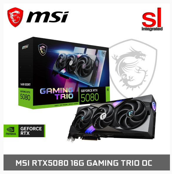 MSI GeForce RTX™ 5080 16G GAMING TRIO OC GDDR7 | Shopee Malaysia
