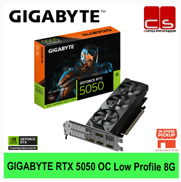 GIGABYTE RTX 5050 OC Low Profile 8G GDDR7 Graphics Card | Shopee Malaysia