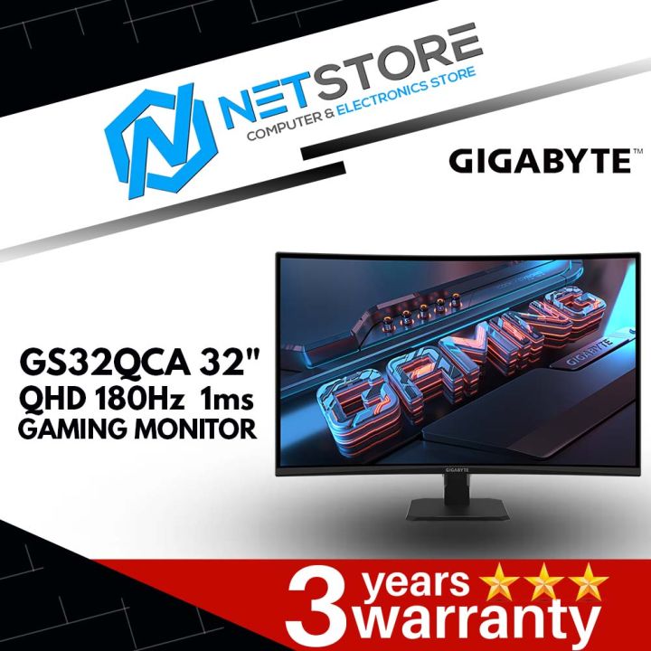 GIGABYTE GS32QCA 32"QHD 180Hz 1ms GAMING MONITOR - GS32QCA | Lazada Malaysia