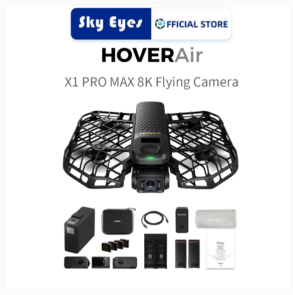 HOVERAir X1 PRO MAX Foldable Drone With Camera, 8K Flying Camera for Photographer | Shopee Malaysia