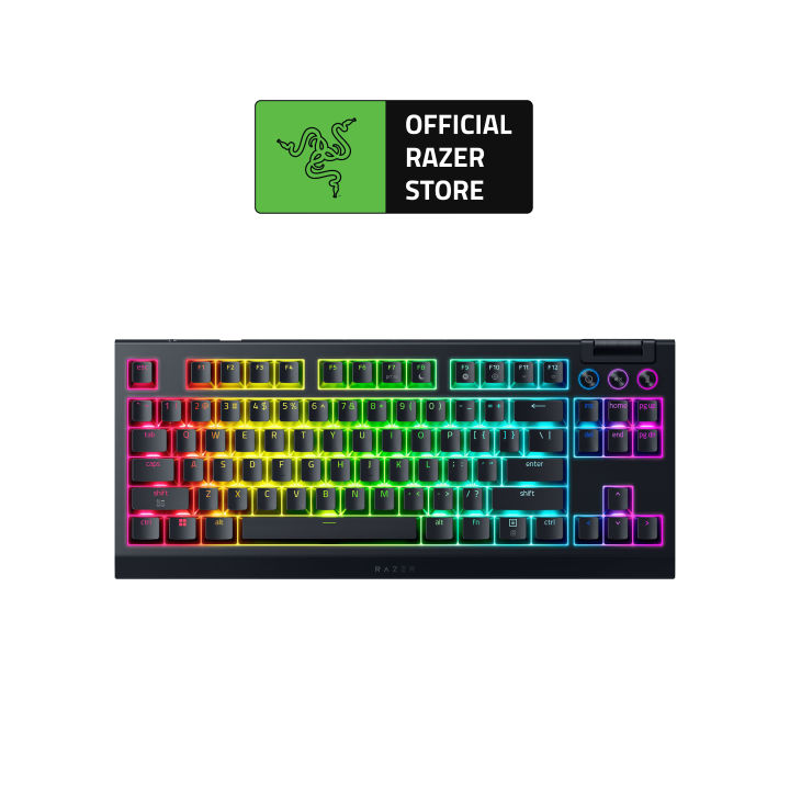 Razer BlackWidow V4 TKL HyperSpeed Wireless Hot Swappable Gaming Keyboard | 2.4GHz Wireless & Bluetooth | Lazada Malaysia