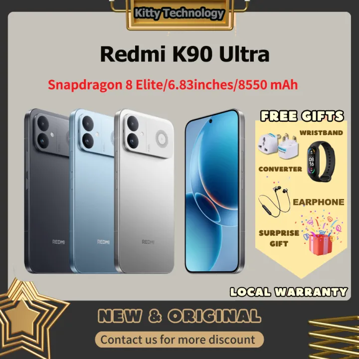 Redmi K90 Ultra Smartphone/Snapdragon 8 Elite/6.83 inches 165Hz AMOLED Screen|8550 mAh|100W Fast Charging/Dual SIM | Lazada Malaysia