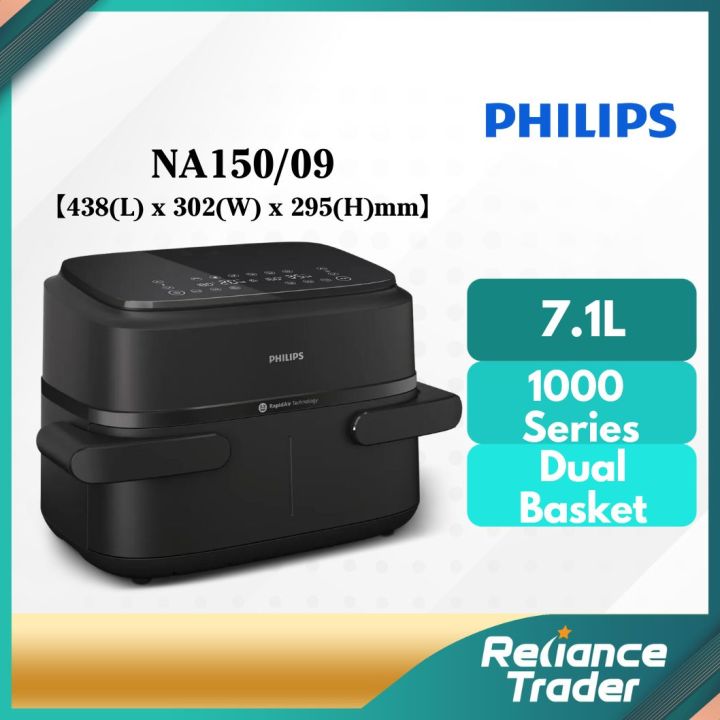 Philips 7.1L Digital Air Fryer 1000 Series Dual Basket NA150/09 | Lazada Malaysia