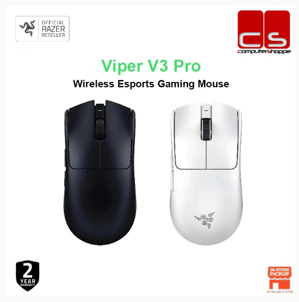 Razer Viper V3 Pro | V3 SE Ultra-lightweight Wireless Symmetrical Esports Mouse - Black/White | Shopee Malaysia