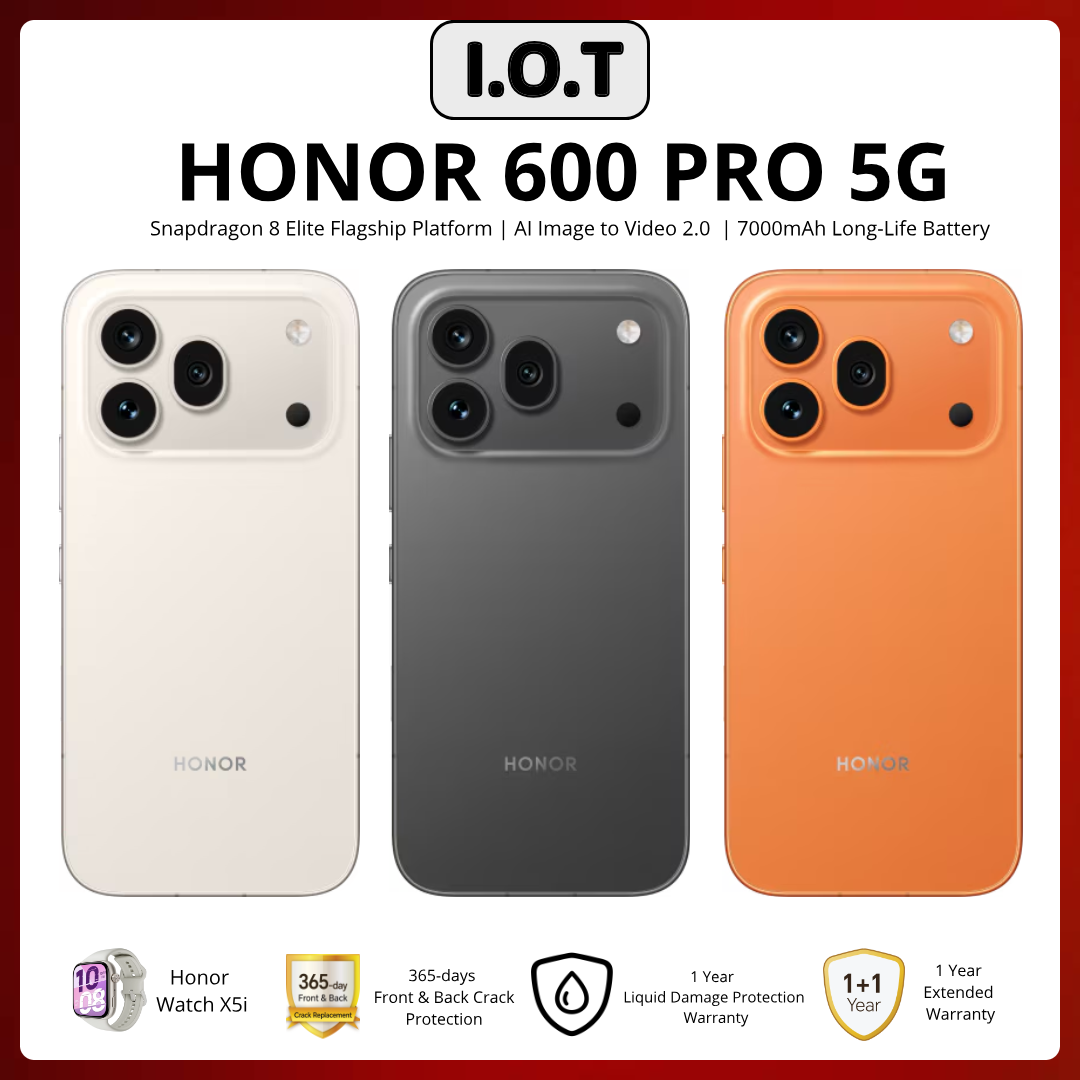Honor 600 5G (12+512)| Honor 600 Pro 5G | (12+256 / 12+512) - 100% Original Warranty Honor Malaysia