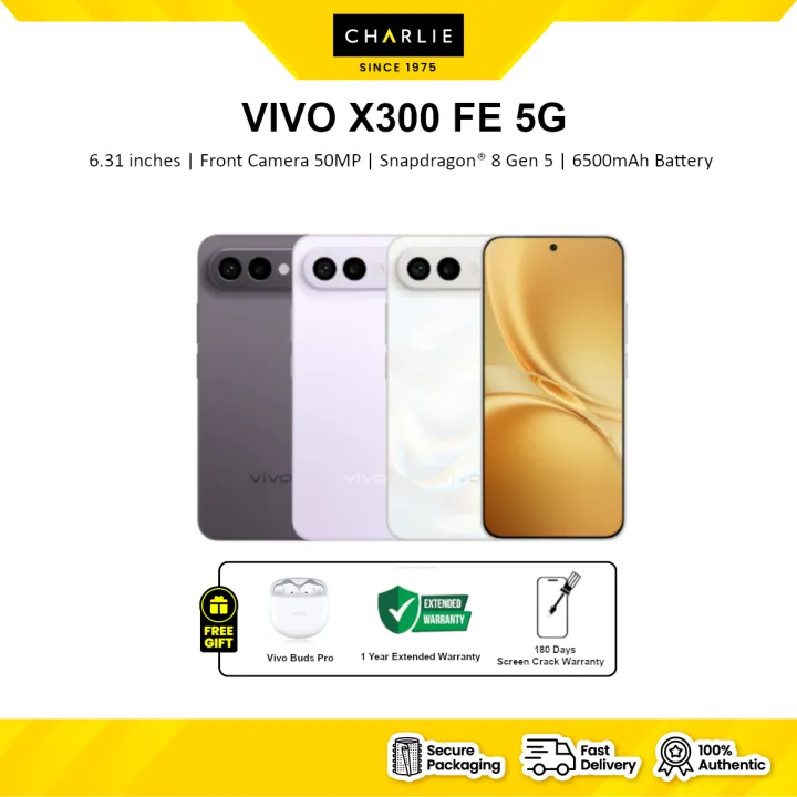 VIVO X300 FE 5G SMARTPHONE (12GB RAM+256GB ROM) / (12GB RAM+512GB ROM) | ORIGINAL VIVO MALAYSIA