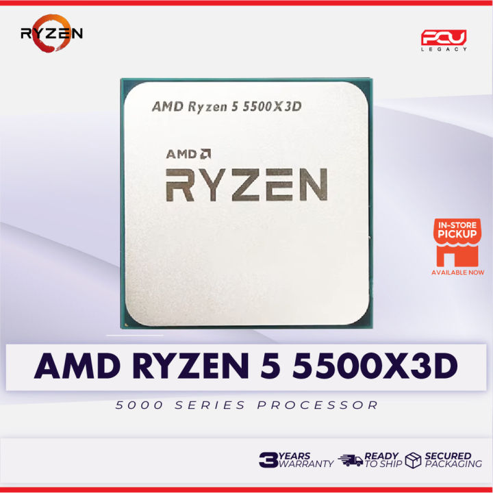 AMD RYZEN 5 5500X3D AM4 PROCESSOR TRAY UNIT (3 YEARS WARRANTY) | Lazada Malaysia