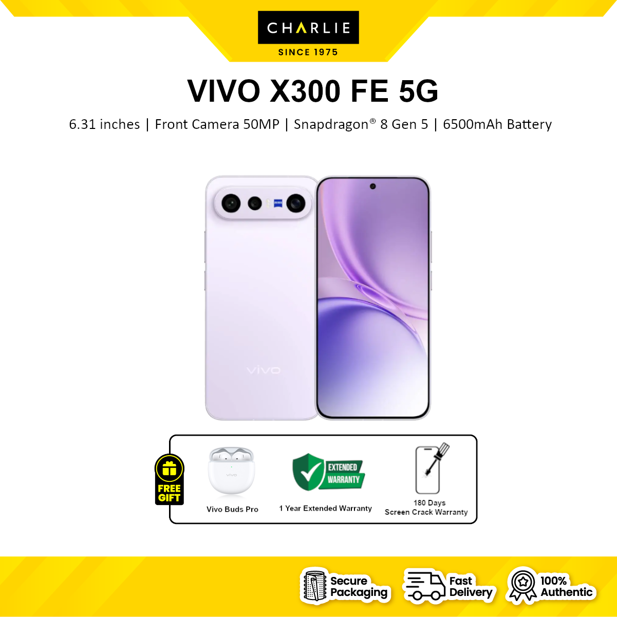 VIVO X300 FE 5G SMARTPHONE (12GB RAM+256GB ROM) / (12GB RAM+512GB ROM) | ORIGINAL VIVO MALAYSIA