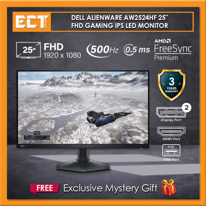 Dell Alienware AW2524HF 25" AW2724HF 27" FHD (1920 x 1080) Gaming IPS LED Monitor with AMD FreeSync (HDMI, 2 x DP) | Lazada Malaysia