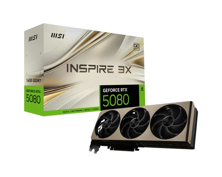 # MSI GeForce RTX 5080 INSPIRE 3X OC 16GB GDDR7 # | Lazada Malaysia