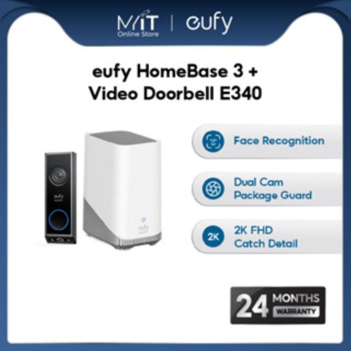 eufy Security E340 Video Doorbell + HomeBase 3 | Lazada Malaysia