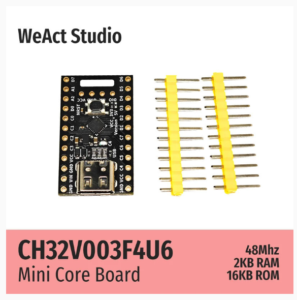 WeAct CH32V003F4U6 CH32V003F4 CH32V003 CH32V0 CH32 RISC-V Low-Power Core Board Demo Board | Shopee Malaysia