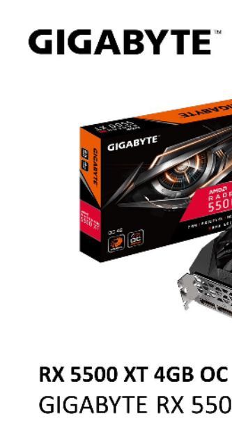 GIGABYTE RX 5500 XT OC 4GB GDDR6 GRAPHIC CARD | Shopee Malaysia