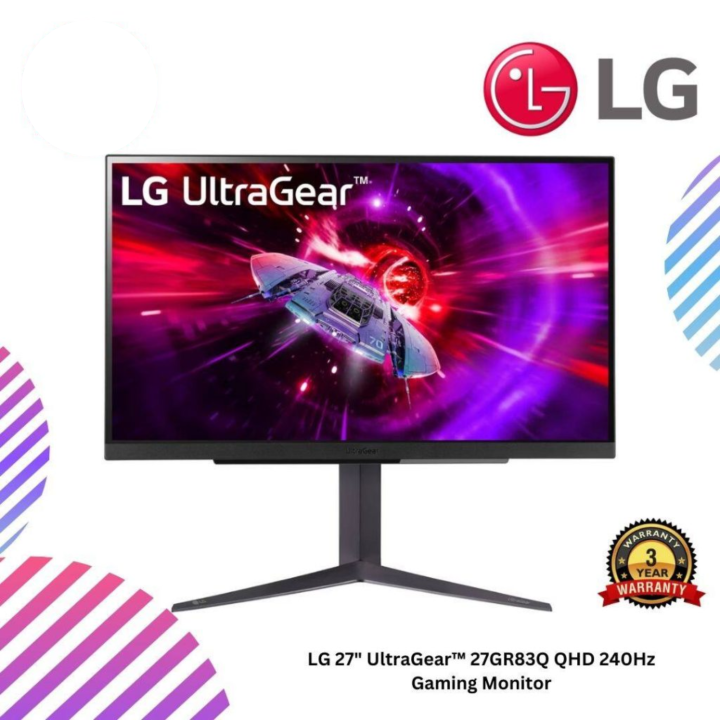 LG 27" UltraGear™ 27GR83Q QHD 240Hz Gaming Monitor | Lazada Malaysia