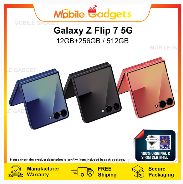 Samsung Galaxy Z Flip 7 / Flip 7 FE 5G [12GB+256/512GB] | Original Malaysia New Set | Shopee Malaysia
