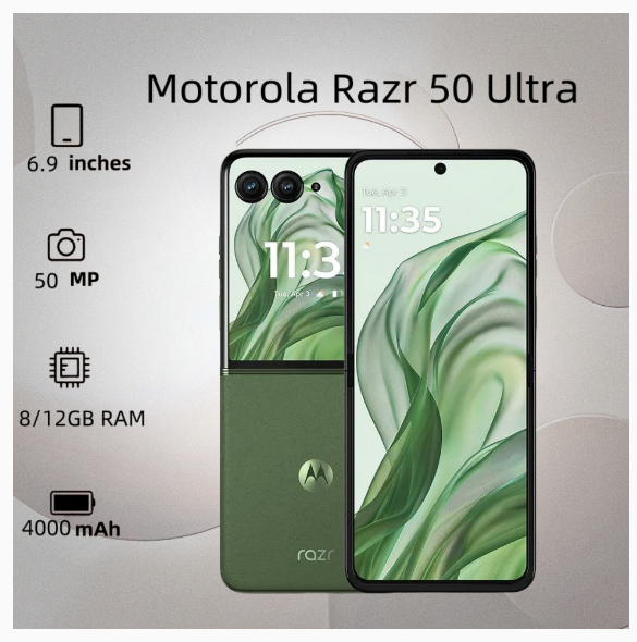 Motorola Razr 50 Ultra Qualcomm SM8635 Snapdragon 8s Gen 3 256GB 8GB RAM 4000 mAh | Shopee Malaysia