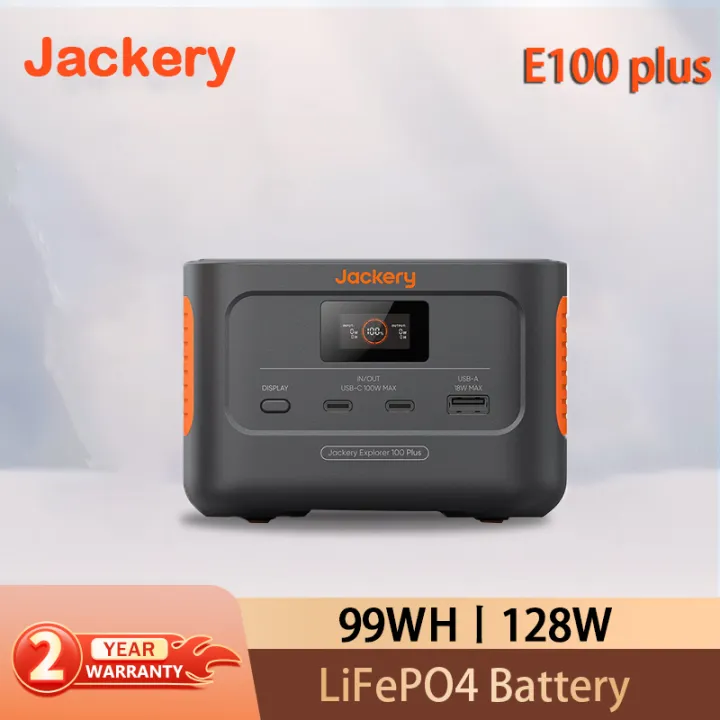 Jackery Explorer 100 Plus 99Wh/128W 31000mAh Portable Power Station with LiFePO4 Battery Backup Battery for Business Trips and Outdoor Exploration | Lazada Malaysia