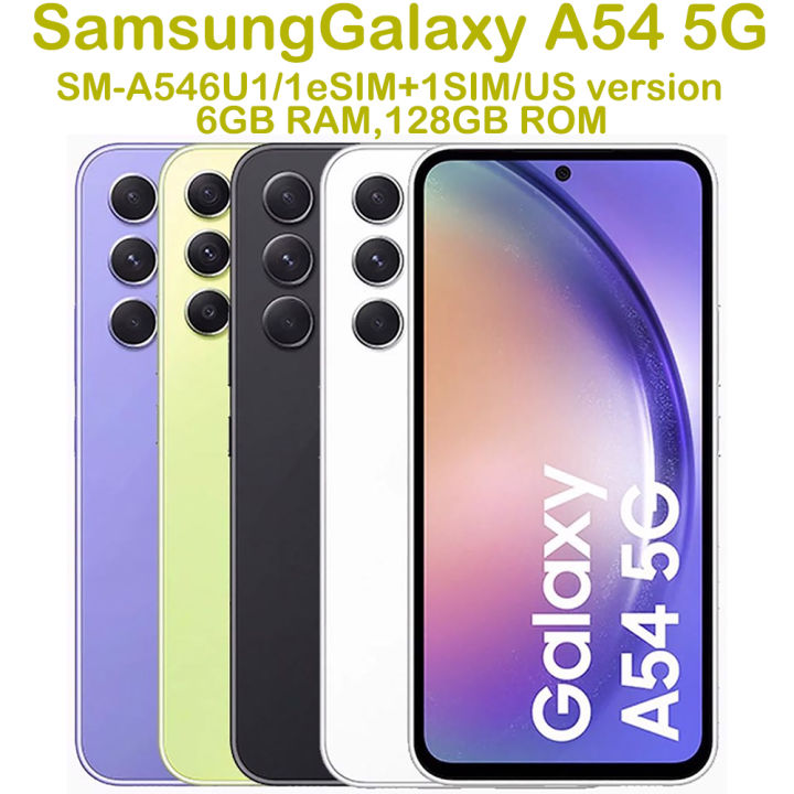 Samsung | Refurbished Samsung Galaxy A54 5G A546U Smart Android Phone 6.4-inch NFC Samsung 5000mAh 25W 50MP Eight Core US Version Unlocked